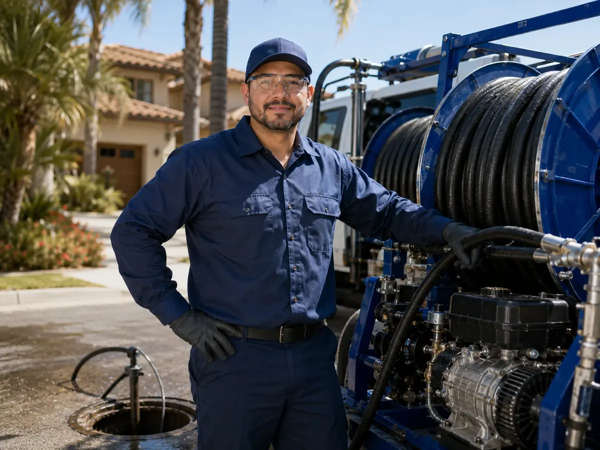 Hydro jet sewer cleaning in Hercules