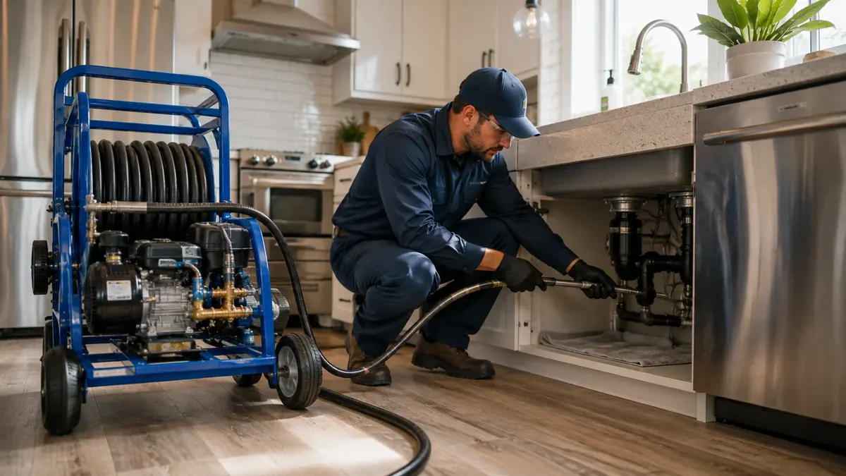 Kitchen Drain Hydro Jetting in Hercules