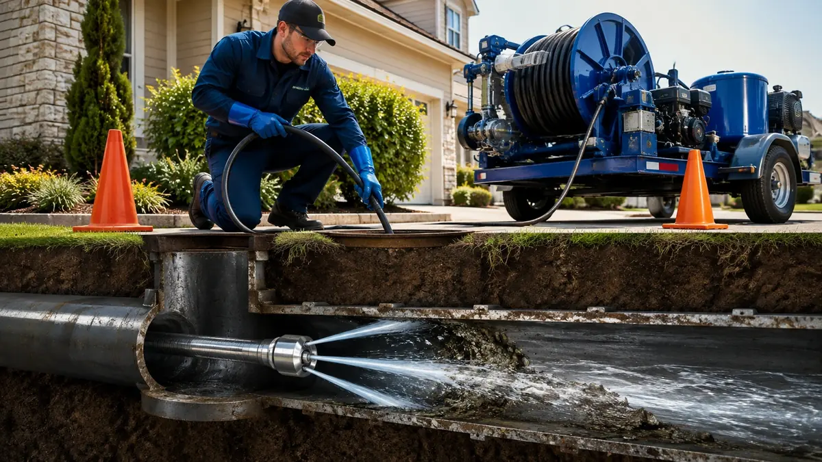 Main Sewer Line Hydro Jet Cleaning in Hercules