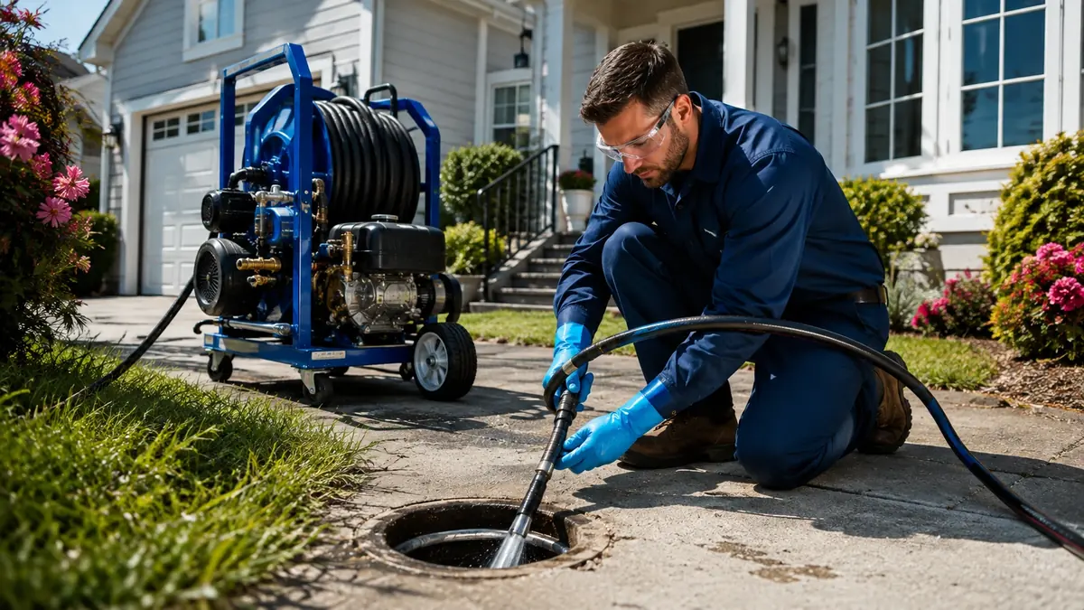 Residential Hydro Jet Drain Cleaning in Hercules