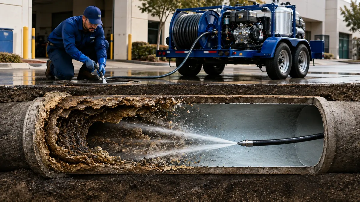 Sewer Pipe Descaling in Hercules