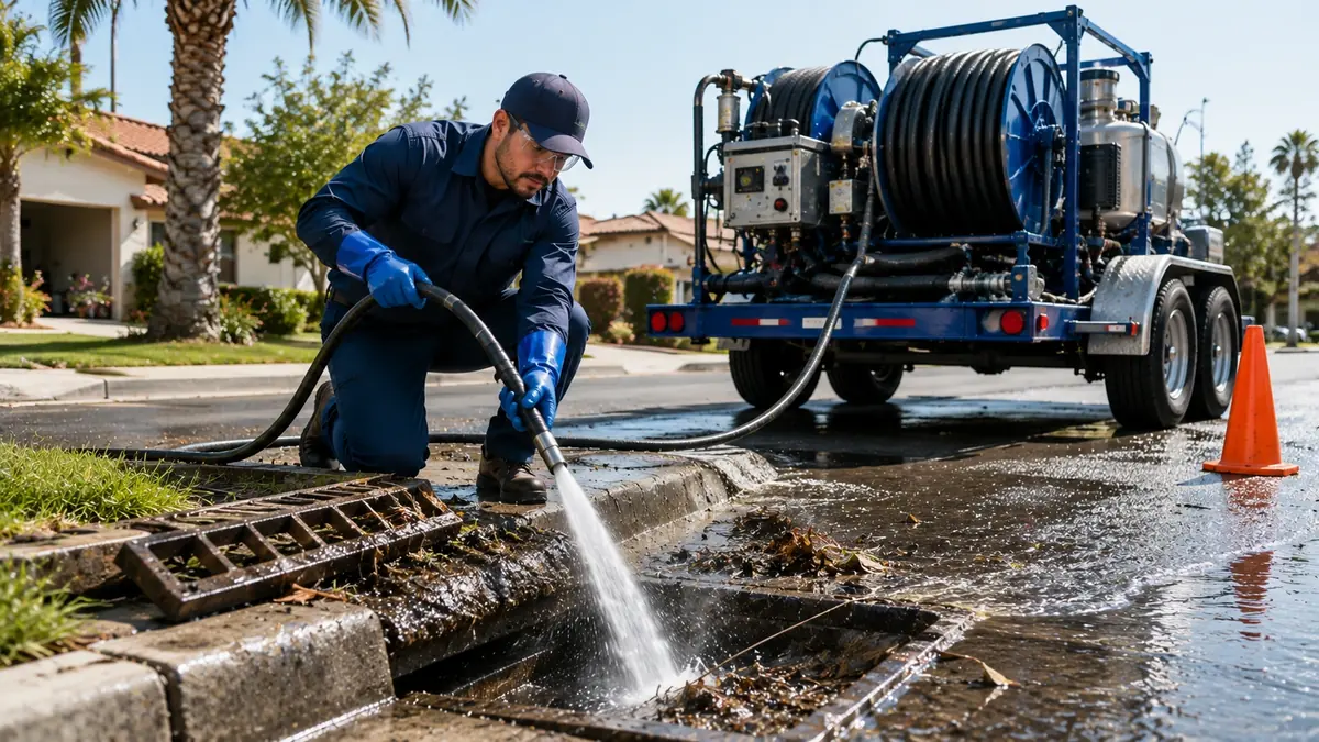 Storm Drain Hydro Jet Cleaning in Hercules